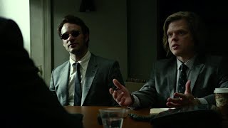 Matt y Foggy conocen a James Wesley  DAREDEVIL 1x03 Latino [upl. by Inalem]