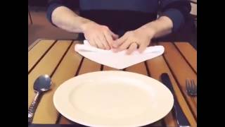 Pilgrim Hat Napkin How To for Thanksgiving [upl. by Mishaan]