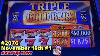 Dragon Cash Autumn Moon Triple Gold Bars Slot machine at Pala Casino [upl. by Florenza]