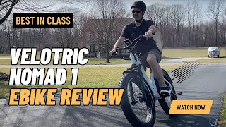 VELOTRIC NOMAD 1 STEP THRU FAT TIRE EBIKE REVIEW [upl. by Clementina]