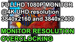 1080p MONITOR at 4K RESOLUTION  monitor resolution overclocking [upl. by Assiar724]