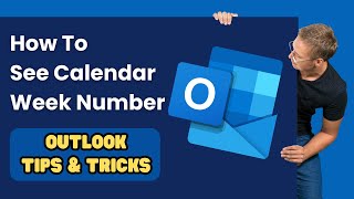 How To See Calendar Week Number in Outlook  افزودن هفته شمار به اوتلوک [upl. by Thackeray]