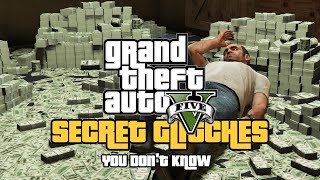 GTA 5  Secret Glitches You Dont Know TOP 30 [upl. by Bilow]