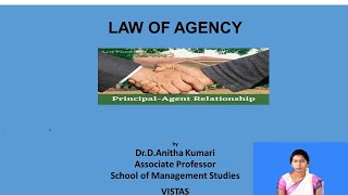 LAW OF AGENCY [upl. by Sitnerp]