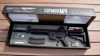 Tokyo Marui  M4 SOPMOD Airsoft [upl. by Nnylsor]