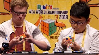 WCA World Championship 2019 3x3 Finals feat Philipp Weyer Sean Patrick Villanueva [upl. by Eyaj405]