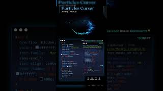 Particles Cursor  shortsvideo shorts coding animationstyle animation layoutwebdesign [upl. by Aihseyt491]