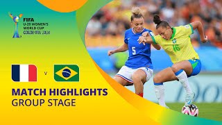 France v Brazil  FIFA U20 Womens World Cup Colombia 2024  Match Highlights [upl. by Buroker717]