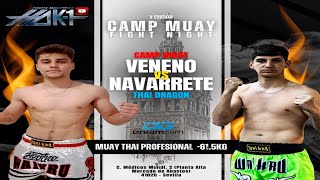 Ruben quotVenenoquot Vs Navarrete Muay Thai pelea completa [upl. by Milks116]