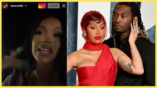 Cardi B Breaks Down in Tears While GOING OFF on Offset on Instagram live [upl. by Einad]