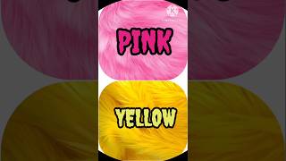 😍PINK VS YELLOW FUR chooseyourgift choose [upl. by Ahsirhcal]