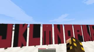 Minecraft Alphabet with Banners [upl. by Aiehtela990]