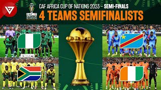 🟢 All Teams Qualified Semifinals Africa Cup of Nations 2023 2024 [upl. by Salmon952]