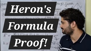 A Simple Method To Prove Herons Formula  Area Of Triangle  Semi Perimeter [upl. by Lorrayne379]