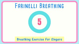 😮‍💨Farinelli Breathing Exercise for Singers  Breath Control 10 seconds [upl. by Bertila]