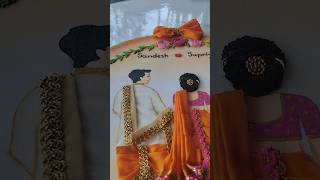 Maharastrian Wedding Hoop Art Nauvari saree draping diy shortvideo youtubeshorts [upl. by Erlandson100]