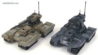 Mega Bloks Halo Scorpion comparison 2009 vs 2011 [upl. by Nawram654]