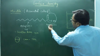 Class 12 chemistry surface chemistry associated colloids micelles [upl. by Lorilyn]