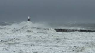 Storm Arwen 2021 at Roker Pier and Lighthouse [upl. by Acsecnarf575]