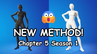 How To Get ALL WHITE and ALL BLACK Superhero Skin in Fortnite Season 1 Chapter 5 😱 [upl. by Cherida]