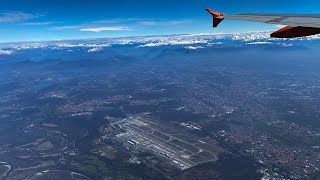 Decollo da Milano Malpensa LIMC MXP  Easyjet U2 Airbus A320  Takeoff from Milano Malpensa [upl. by Allister]