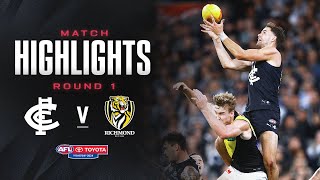 Carlton v Richmond highlights  Round 1 2024  AFL [upl. by Joyan]