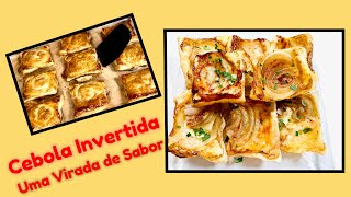 CEBOLAS INVERTIDAS PRONTO EM 15 min  ONION TARTS READY IN 15 min [upl. by Tamaru]