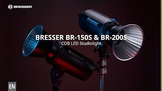 BRESSER BR 150S  BR 200S COB LED Studio Lamp [upl. by Idden]