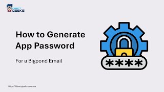 Bigpond Email Unlock App Password Fast Direct Geeks Guide [upl. by Leiram]