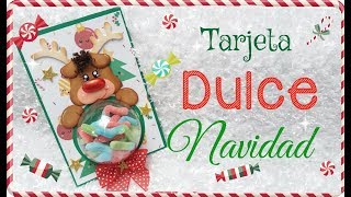 6 Tarjetas para regalar en NAVIDAD 🎄  Dulce Tarjeta con Gomas   COLABORACION  KLOF 💕 [upl. by Aiclef]