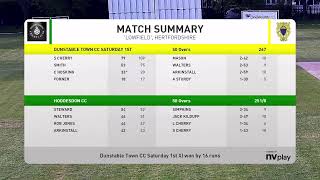 Hoddesdon CC 1st XI vs Dunstable Town CC 1st XI [upl. by Lahcar667]