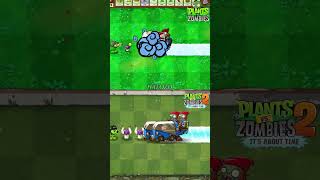 Pvz vs Pvz 2  Mega Gatling Pea  Two Puff shroom Vs Zomboni Team shorts [upl. by Laynad85]