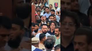 Slaman khan spotted living baba siddique residence baba siddique death English newsswd50shorts [upl. by Notlok]