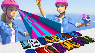 GTA V Online CORRIDA VAI E VOLTA do corredor da BARBIE [upl. by Ssac28]