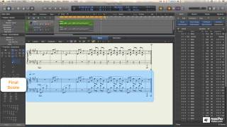 Logic Pro X 109 Core Training The Score Editor  15 Piano 13 The Voice Separation Tool [upl. by Henarat]