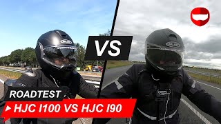 HJC i100 vs HJC i90  Review  RoadTest  Champion Helmets ChampionHelmetscom [upl. by Ahsirahc792]