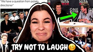 TRY NOT TO LAUGH with One Direction  REACTION [upl. by Sheeb]