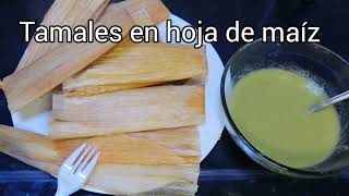 La manera más fácil de embarrar tamales en hoja de maíz [upl. by Clerissa114]