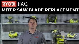 How to Install and Replace a Miter Saw Blade [upl. by Stoffel898]