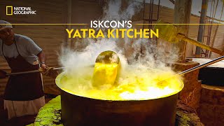 ISKCONS Yatra Kitchen  Indias Megakitchens  National Geographic [upl. by Tremayne]