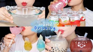 ASMR Drinking Sounds Compilation 마시는 소리 모음집 먹방 Mukbang [upl. by Strickland188]