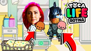 FILHOS GÊMEOS DO SHARKBOY E LAVAGIRL NASCERAM no Toca Life [upl. by Moishe]