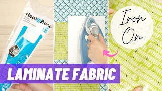 Laminate Your Own Fabric with IronOn Vinyl  Cheaper Than Buying Not Sponsored [upl. by Culosio]