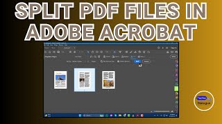 How to Split PDF Files in Adobe Acrobat [upl. by Vod442]