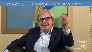 Il Sudtirolo vuole cancellare lAlto Adige Vittorio Sgarbi quotI sudtirolesi sono i terroni del [upl. by Ellehcyar919]