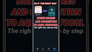 HOW TO CORRECTLY DO NOMIS SCORE MINTING AND AQUA PROTOCOL AIRDROPALL YOU NEED TO KNOW [upl. by Coit]