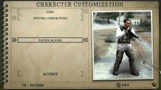 SOCOM US Navy SEALs Fireteam Bravo 3Porable  Character Customization [upl. by Alleber534]