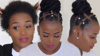 I CANT CORNROW WATCH THIS EASIEST METHOD  4C HAIR PROTECTIVE STYLE [upl. by Galligan]