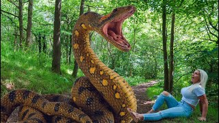 Giant Snake ATTACKS Me RUN Short Movie [upl. by Akiemat392]