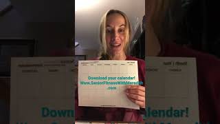 Keep track of your workouts wwwseniorfitnesswithmeredithcommonthlyexercisecalendar [upl. by Lyrac]